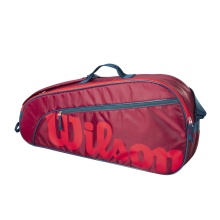 Wilson Tennis Racket Bag Children/Junior (Racket Bag, 1 Main Compartment) 2023 Red 3-pack